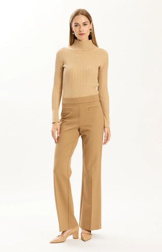 Cotton Cashmere Turtleneck Iced Coffee