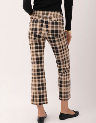Maren Kick Flare Pant Tabby Plaid