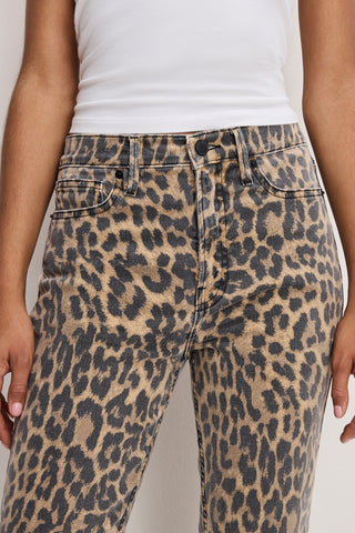 Good Kick Flare Leopard Jeans Lucky Leopard