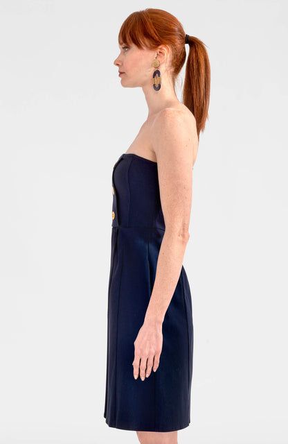 Solid Navy Sailor Dress