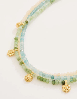 Louisa Necklace 16” Blue/Green