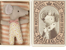 Load image into Gallery viewer, Sleepy/Wakey Baby Mouse in Matchbox