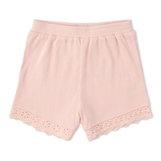 Organic Ruffle Top & Shorts Set Blush ￼
