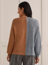Load image into Gallery viewer, Two Tone V-Neck Sweater