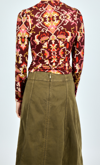 Bina Midi Skirt Ivy Garden