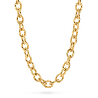 Victoria Small Chain Necklace 18” Gold