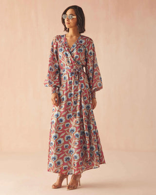 Lorelei Wrap Dress Everyly Currant