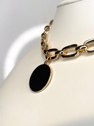 Louis Vuitton Brown Trunk & Bags Charm Gold Necklace
