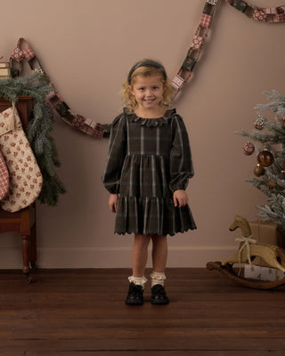 Fran Dress Holiday Plaid Evergreen