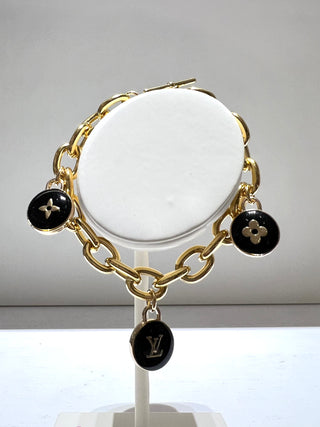 Louis Vuitton Gold Toggle Charm Bracelet