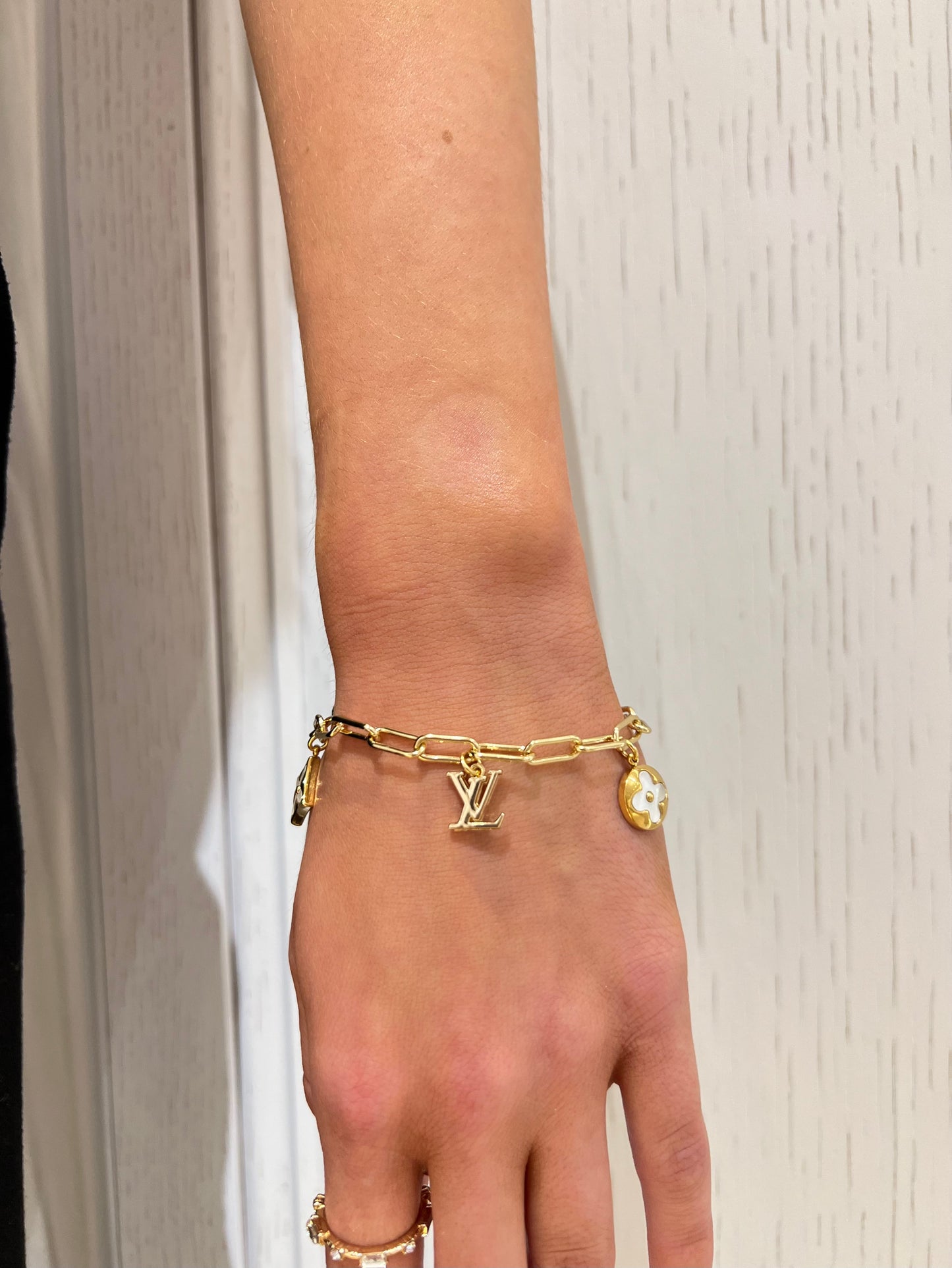 Louis Vuitton Paperclip Charm Bracelet