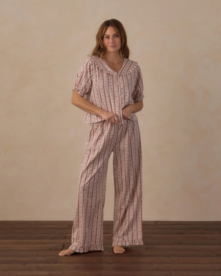 Women’s Ruffle Pajamas Candy Cane Lane