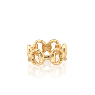 Equestrian Snaffle Bit Ring Gold