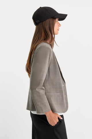 Shrunken Blazer Mini Plaid