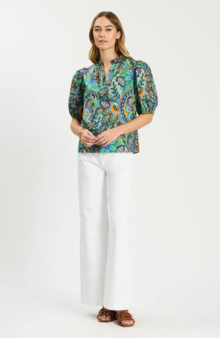 Jenna Cotton Fiesta Paisley Top