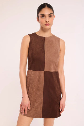 Sigrid Dress Faux Suede Mix