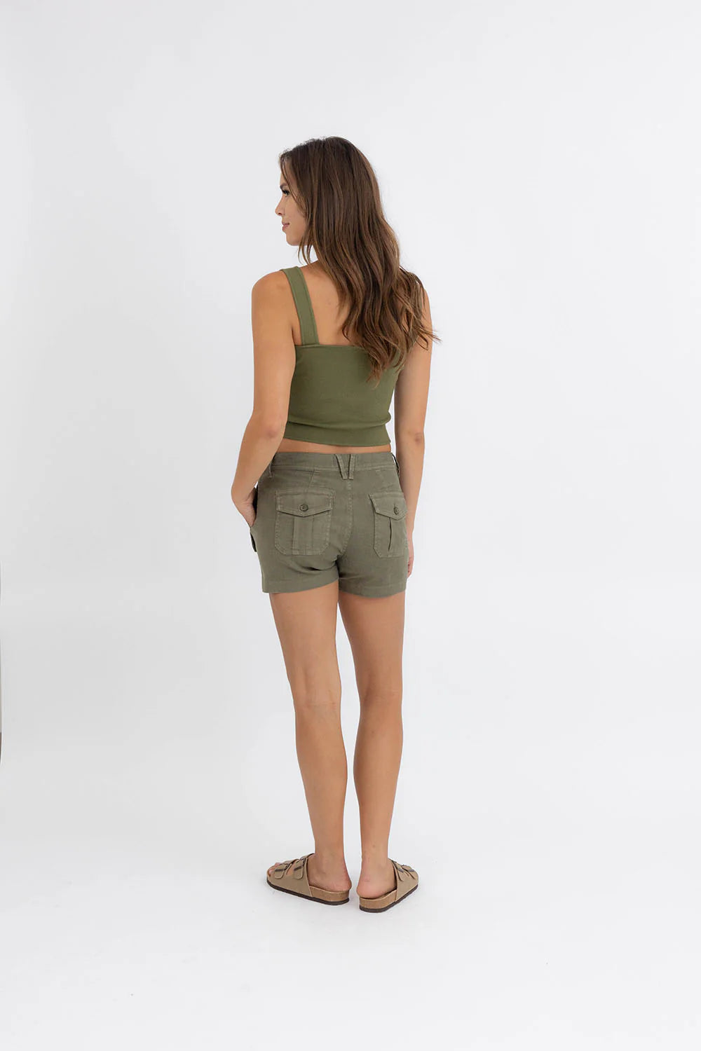 Flynn Cargo Trouser Short Aloe