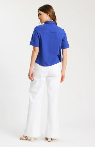 Gold Button Club Shirt Bluing