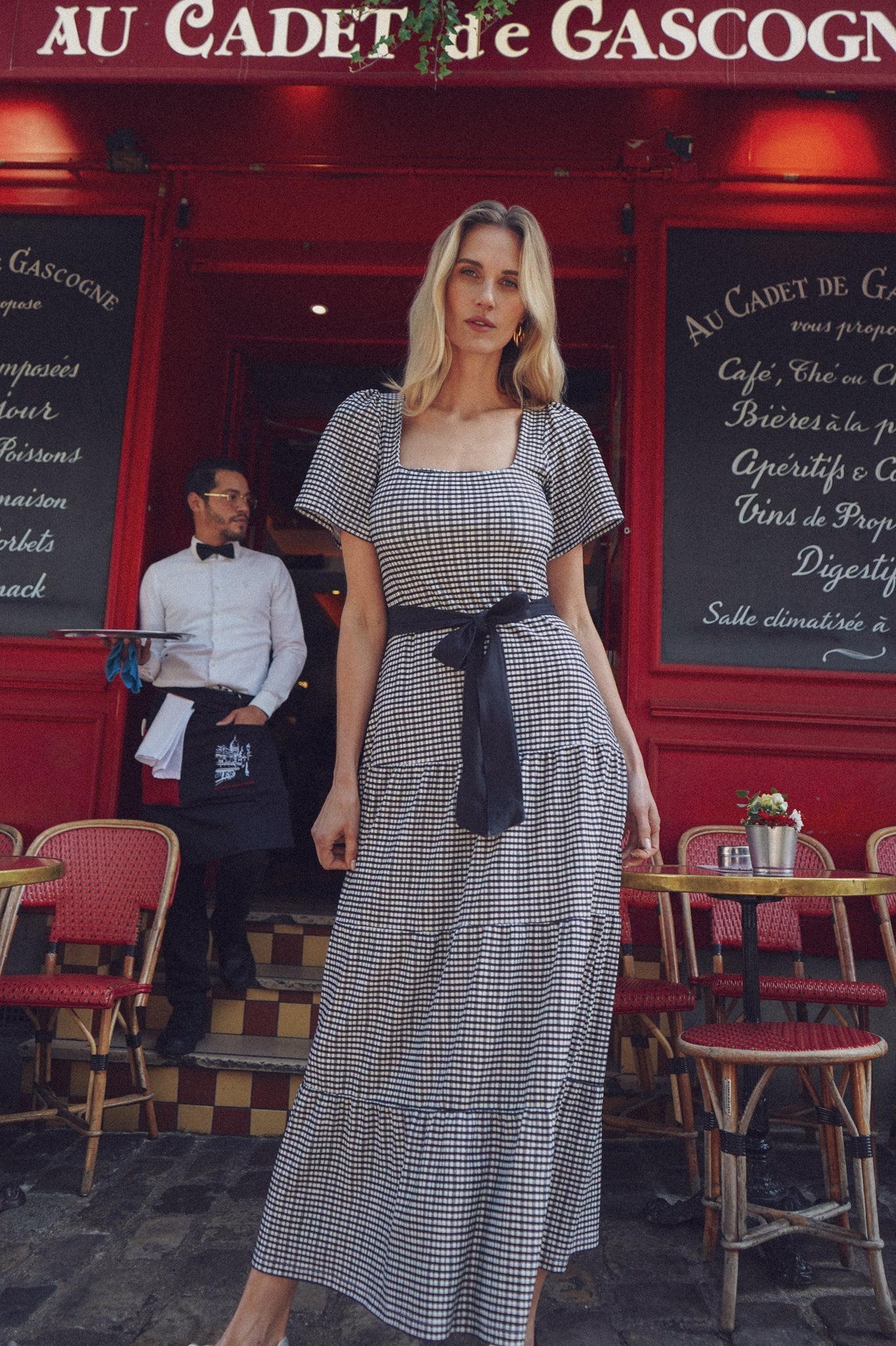 Lane French Gingham Dress