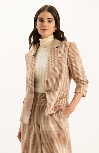 Taylor Houndstooth Blazer Multi