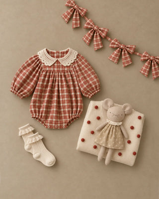 Boxy Crop Cardigan Ruby Bobble Natural