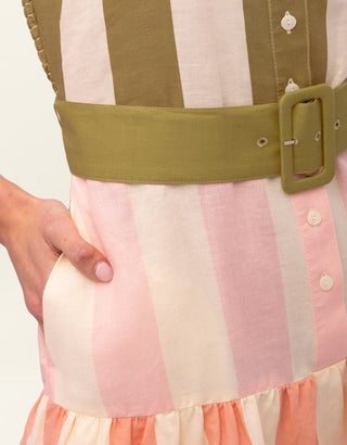 Lorraine Midi Dress Castillo Stripe