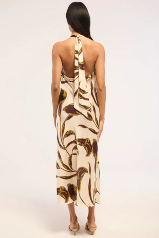Ida Dress Mahogany Calla Lily