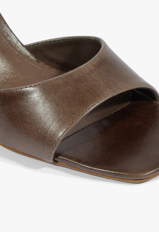 Leena Leather Sandal Root Brown