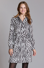 Load image into Gallery viewer, Zebra Shirt Dress