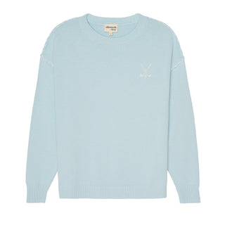 Riley Crewneck Sweater Golf Stacked Blue