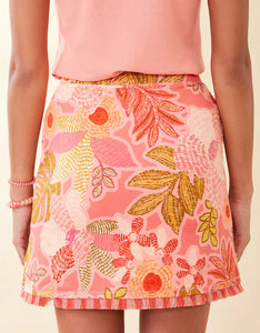 Fringe Skort Callawassie Flowers Pink