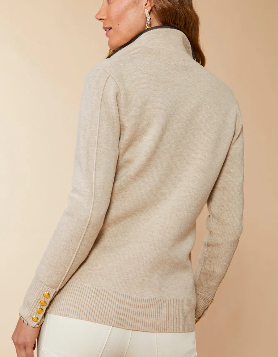 Cybil Sweater Blazer Oatmeal Heather