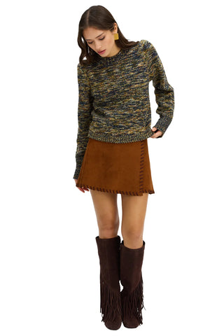Whipstitch Ezra Skirt Chestnut