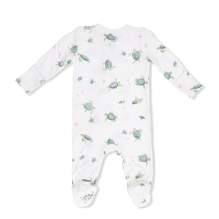 Sea Turtles 2-Way Zipper Footie