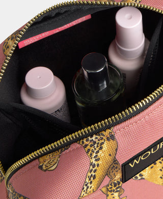 Blush Leopard Toiletry Bag