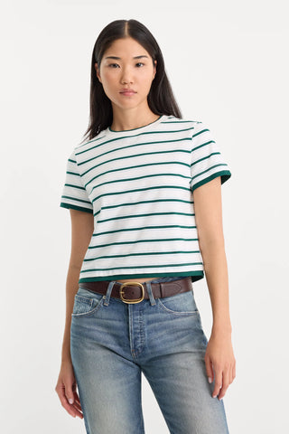 Layered Tee Forest Stripe
