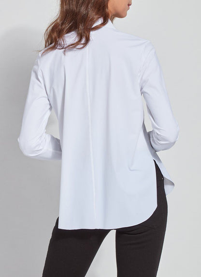 Connie Slim Button Down White