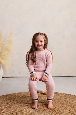 CozyChic Toddler Sporty Rib Cable Jogger