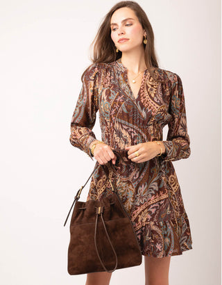Rosemarie Dress Tabby Paisley Bordeaux