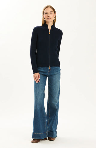 Chatham Rib Cardigan Black