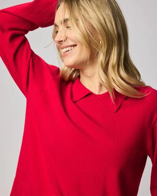 Phoebe Polo Sweater Rouge