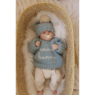 Snow Bunny Surf Blue Beanie Hat