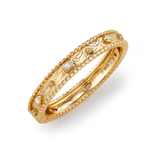 Berry Gem Hinged Bangle Clear Cubic Zirconia