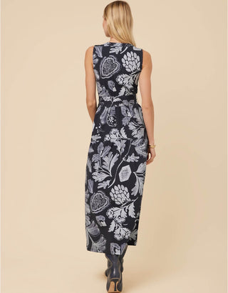 Atalia Midi Dress Serpentine Foliage Slate