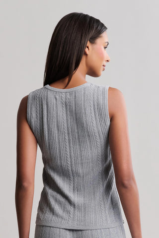 CozyChic Ultra Lite Cable Knit Tank