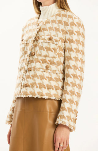 Randy Boucle Jacket Herringbone Iced Coffee