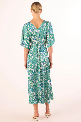 Zania Dress Reflective Botanical