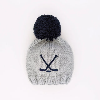 Hockey Ice Grey Beanie Hat