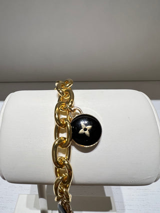 Louis Vuitton Gold Toggle Charm Bracelet