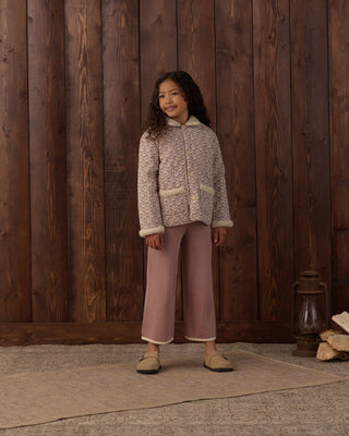 Pointelle Knit Pant Rosewood
